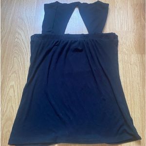 Black Flowy Tank top.